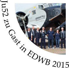 Ju52 zu Gast in EDWB 2015